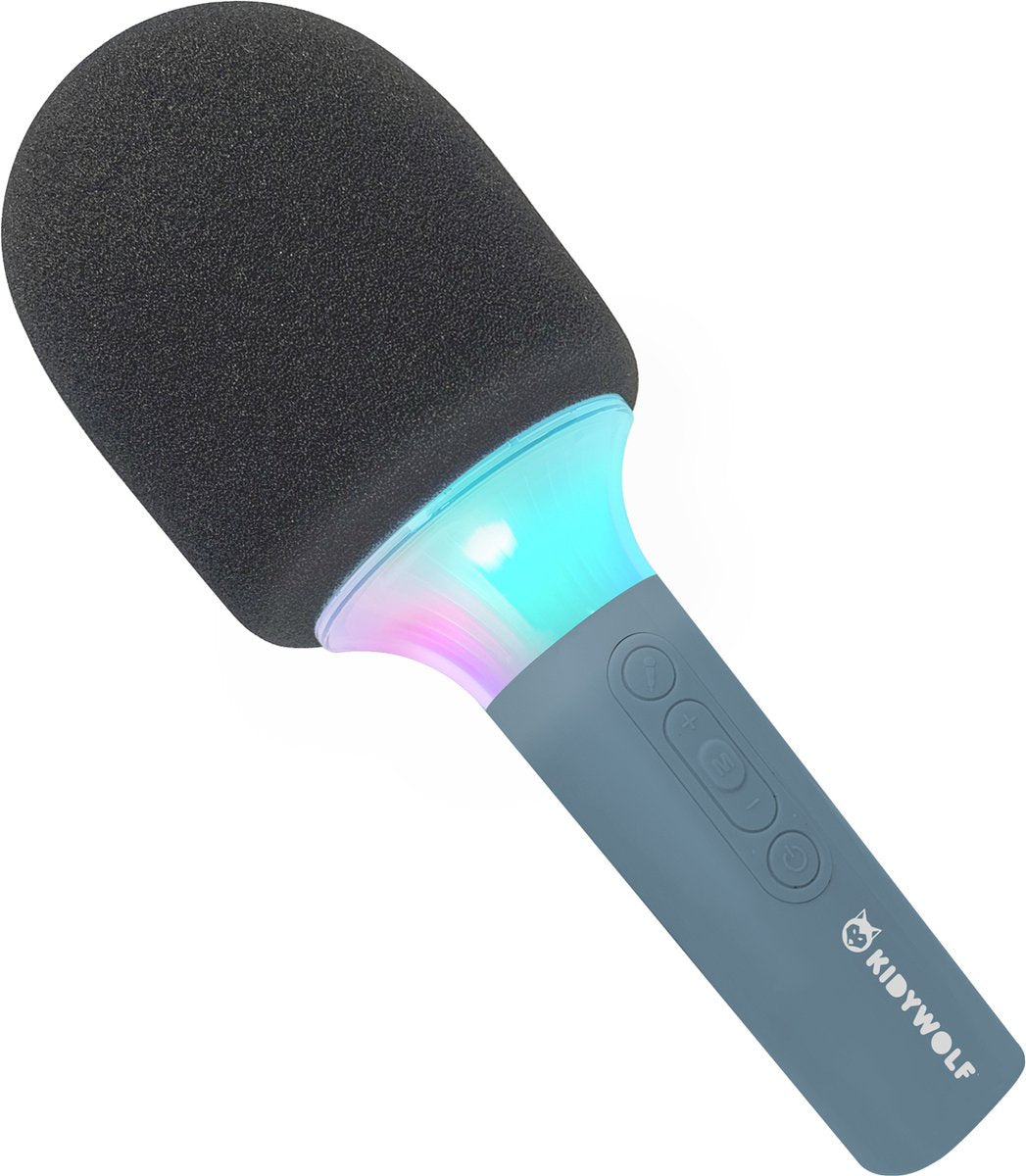 Kidywolf - Microfoon met karaoke blauw
