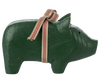 Maileg - Kerstdecoratie - Houten varken klein - Donkergroen