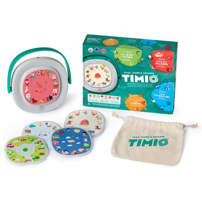 Timio - Starterset - interactieve audio- en muziekspeler met 5 schijven