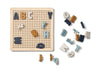Liewood - Prikbordpuzzel letters en cijfers - Ainsley - Sea Blue Multi Mix - 66 stuks