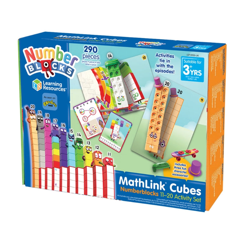 Verpakking van de Mathlink Cubes numberblocks