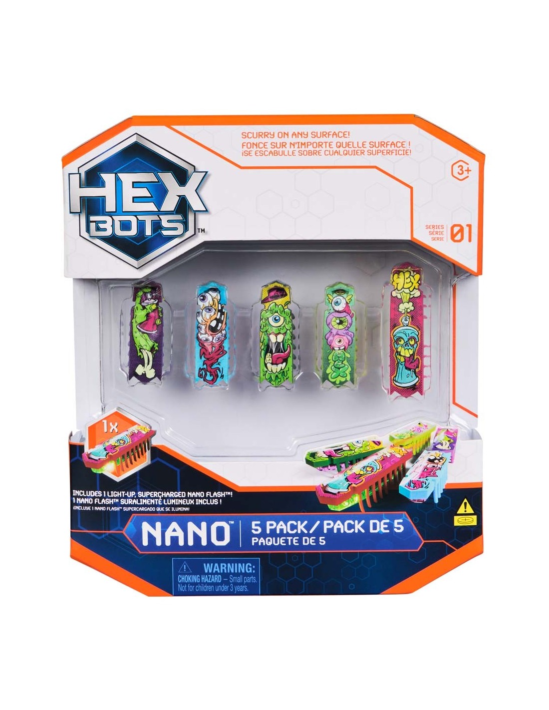 HEXBUG Flash Nano - Paquete de 3 juguetes sensoriales HEXBUG Flash Nano - Paquete de 3 juguetes sensoriales