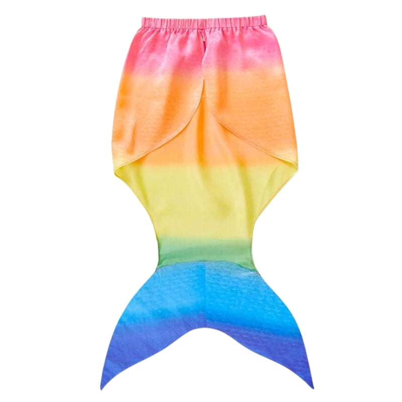 Sarah's Silks - verkleedkleding - zeemeerminnenstaart regenboog - 5-7 jaar
