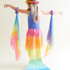 Sarah's Silks - verkleedkleding - zeemeerminnenstaart regenboog - 5-7 jaar