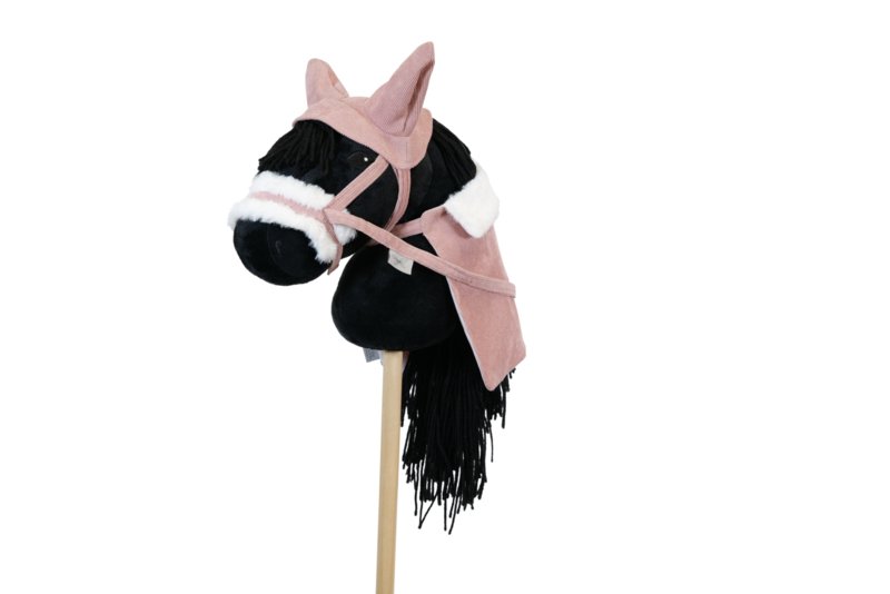 ByAstrup - Halster, deken en oornetje voor bij stokpaardjes - roze