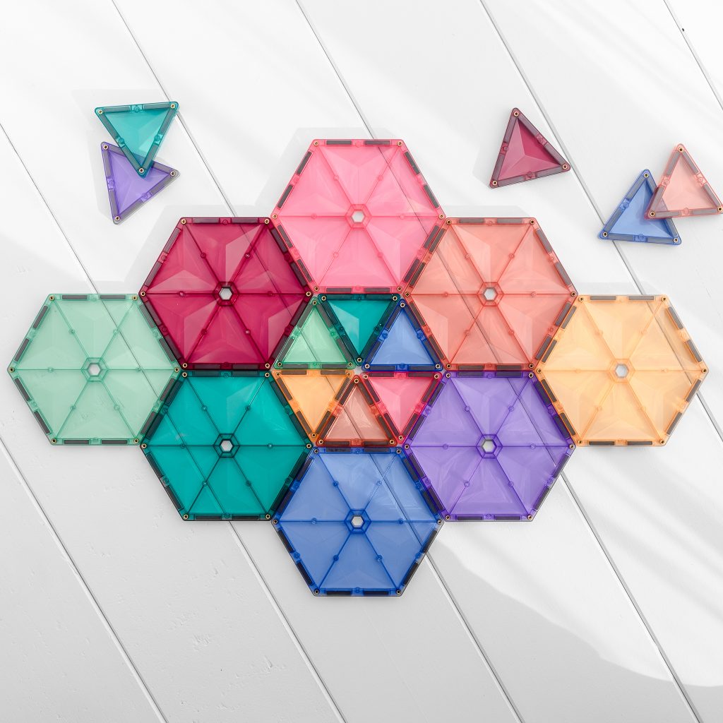 Connetix - 40delig Pastel Geometry Pack - magnetisch constructiespeelgoed