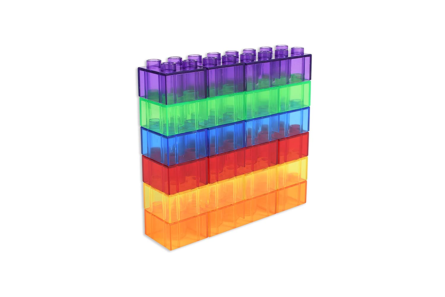 TickiT - Doorzichtig gekleurde moduleblokken (90 stuks)