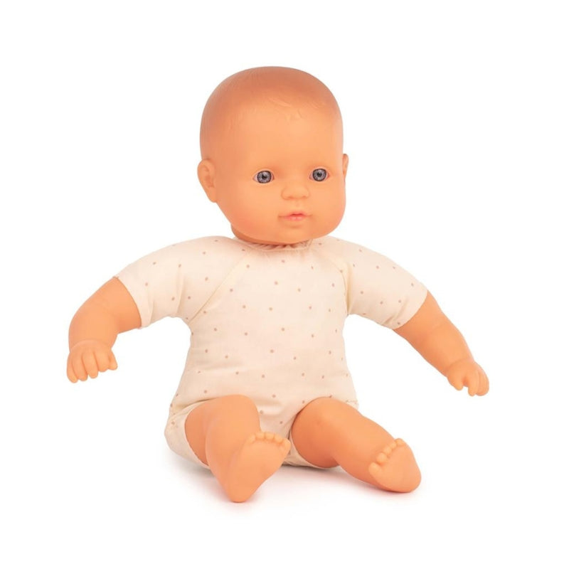 Pop Europees meisje (baby, 32 cm, stoffen lijfje) - Miniland