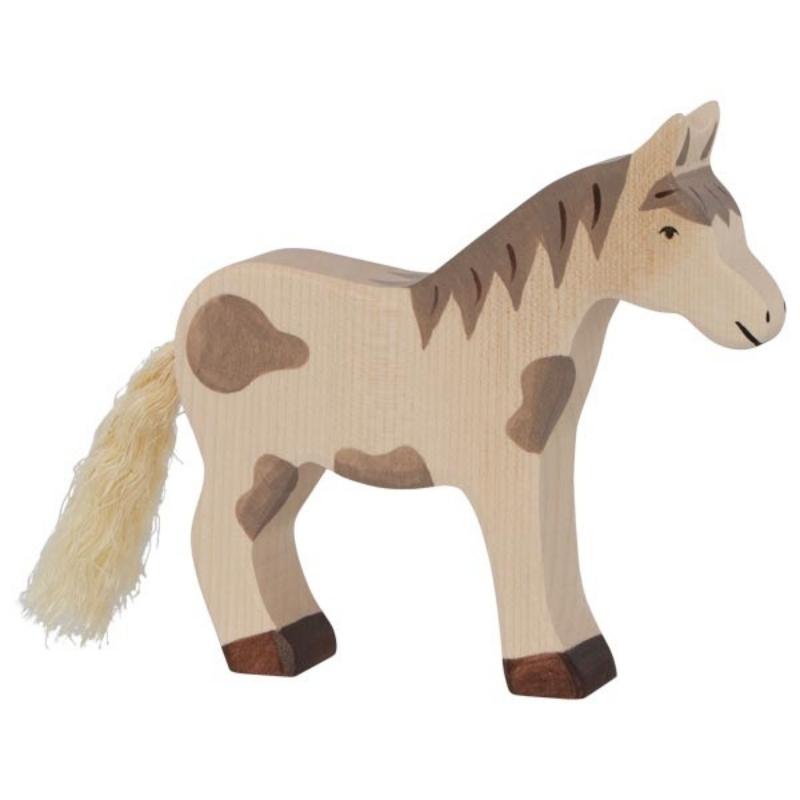 Holztiger - Houten Dieren - Paard Gevlekt 14 cm