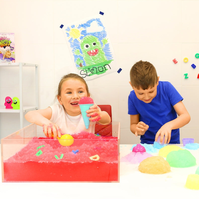 Sensorische Gelli 'Mixed colours: wit, groen, blauw en roze' (1,2 kg - 144 liter) - Zimpli Kids