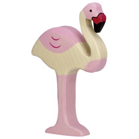 Holztiger - Houten Dieren - Flamingo 12 cm