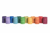 72 houten ringen in 12 kleuren regenboog - Grapat