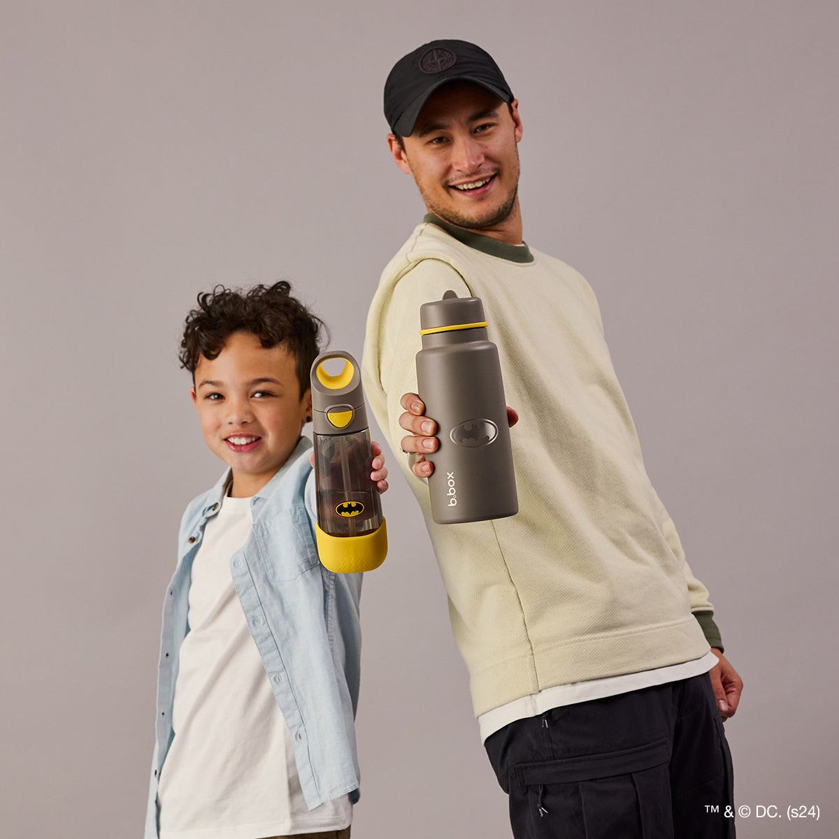 b.box - Batman geïsoleerde drinkfles met klapdeksel 1 liter