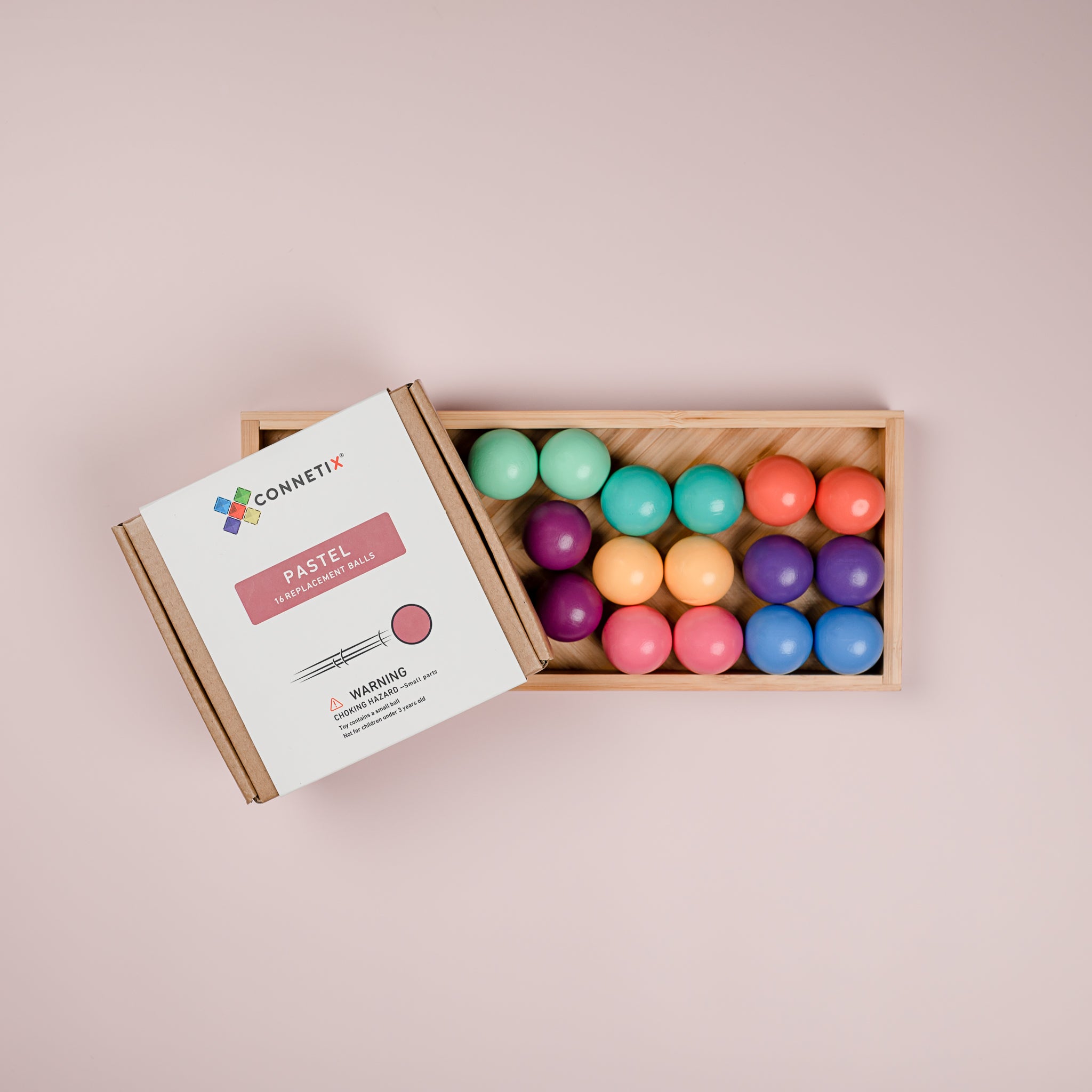 CONNETIX - 16 Reserve ballen voor Ball Run Pastel