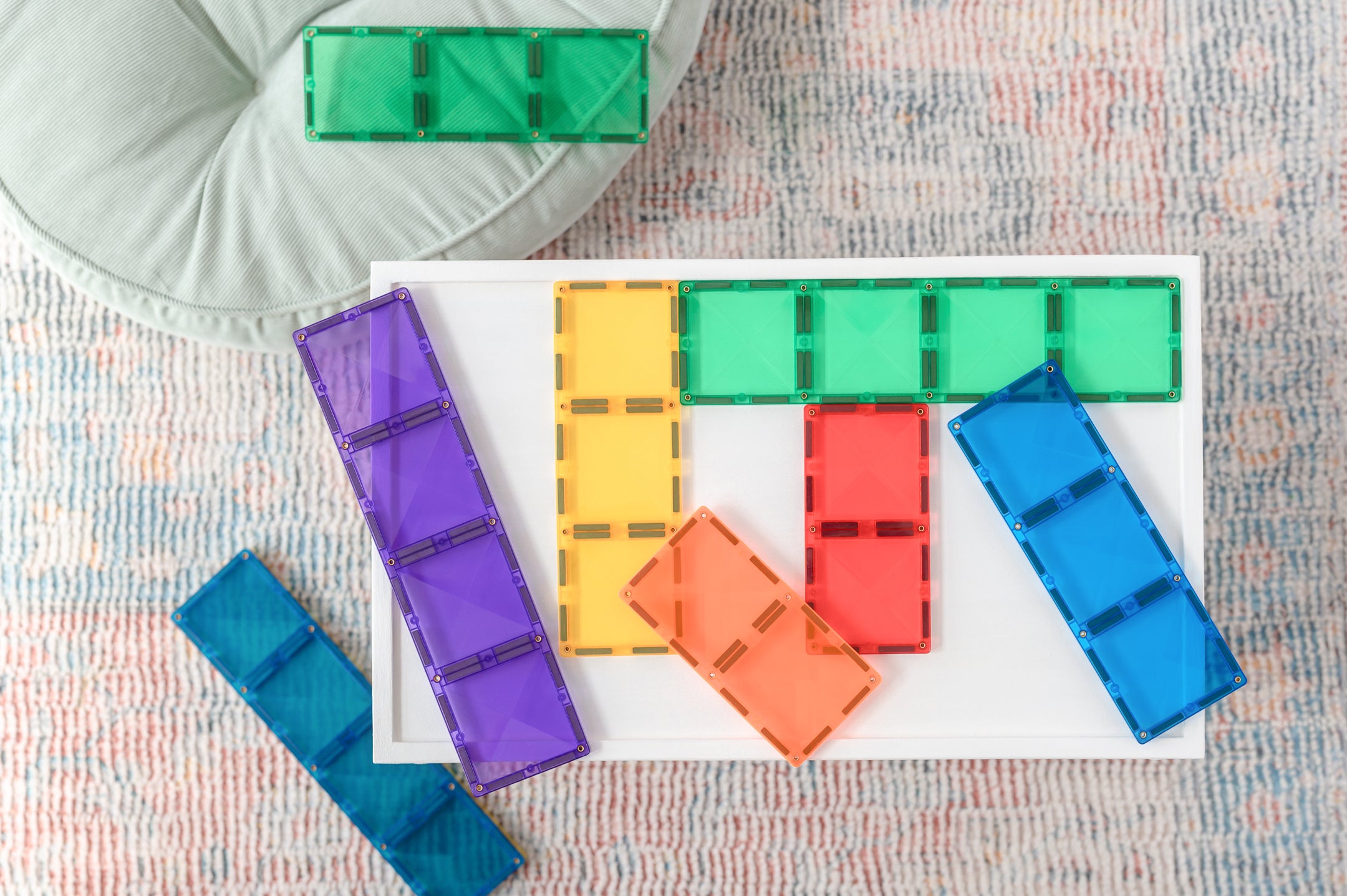 CONNETIX - Rainbow Rectangle Pack 18 stuks - magnetisch constructiespeelgoed