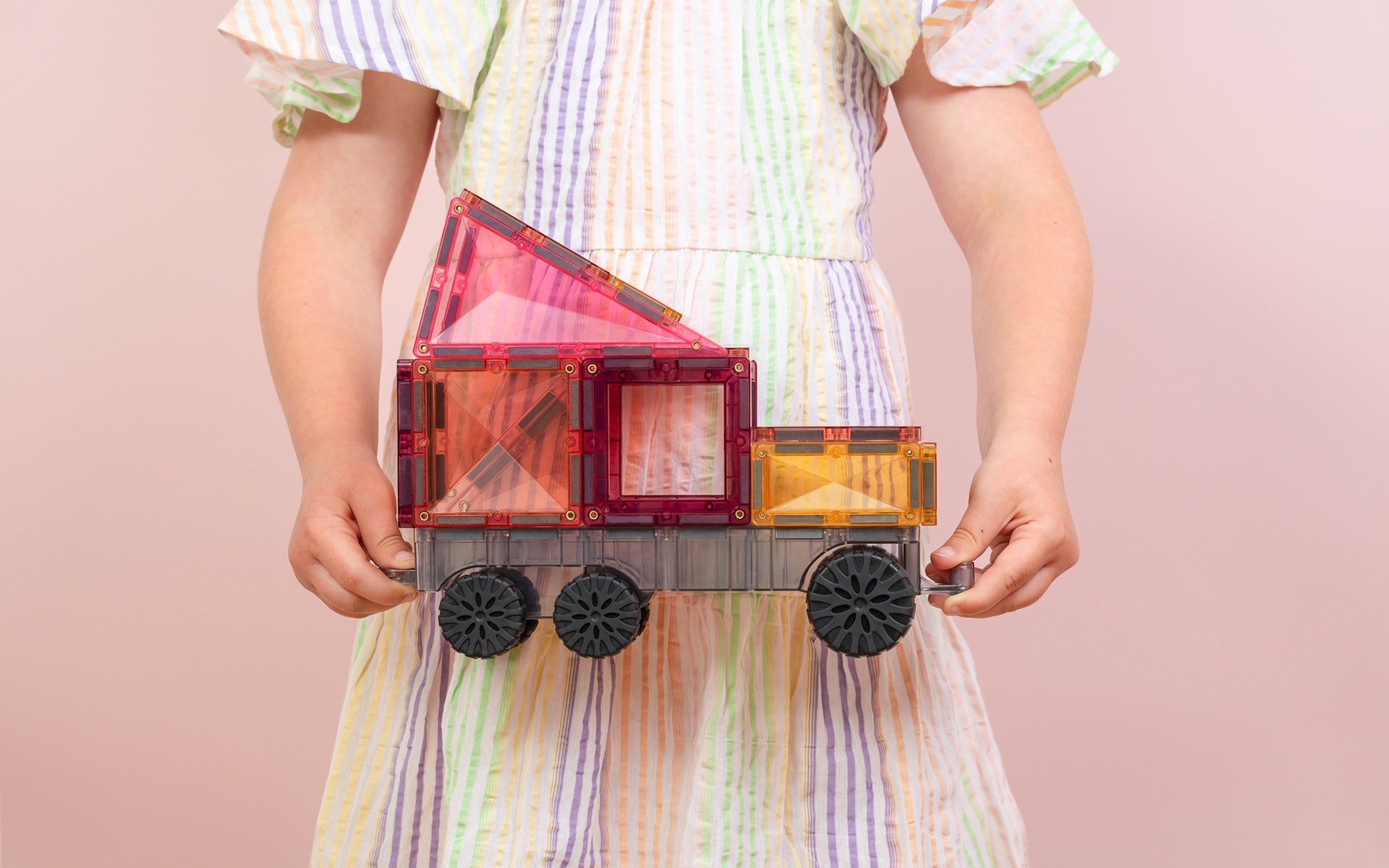 CONNETIX - Pastel Transport 50 stuks - magnetisch constructiespeelgoed