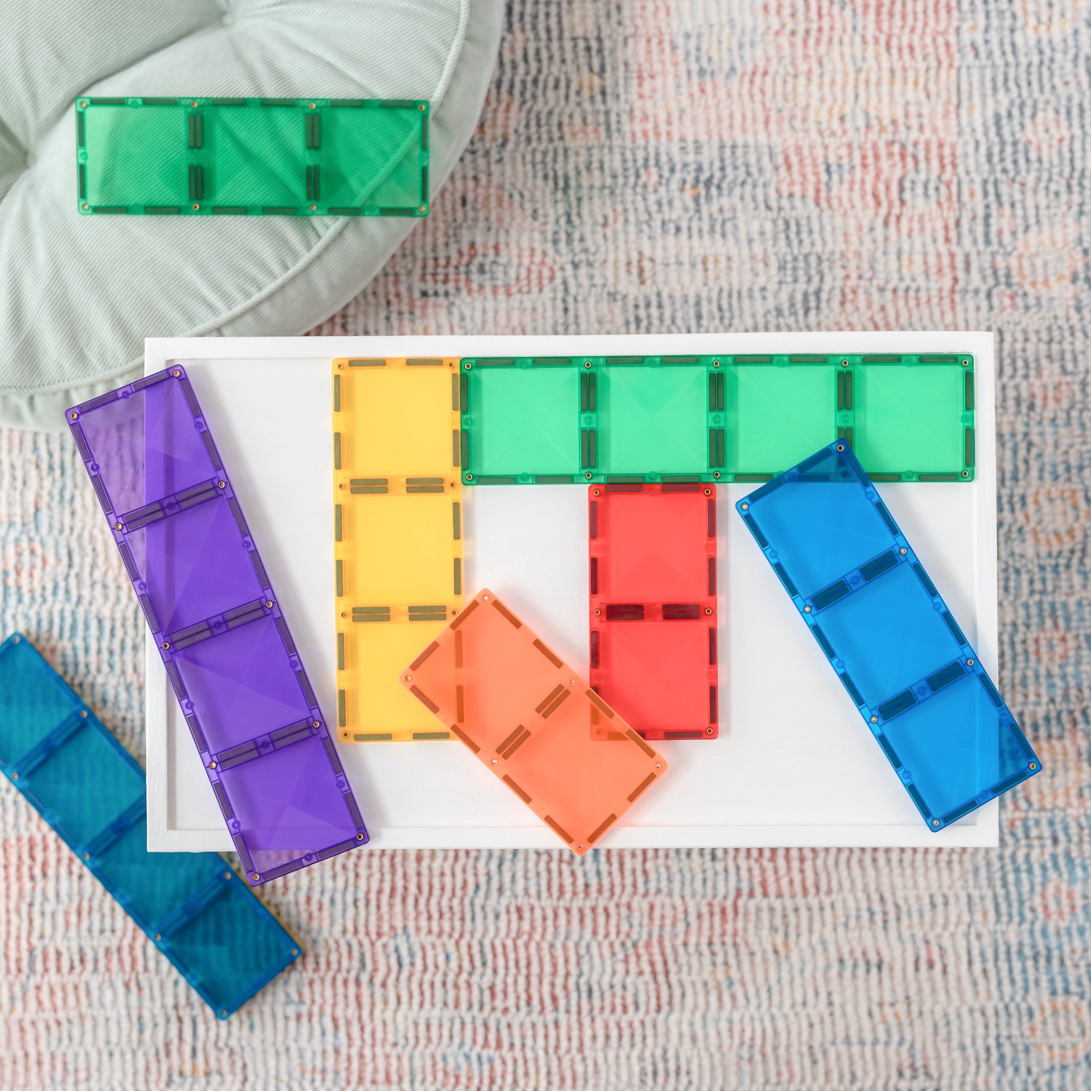 CONNETIX - Rainbow Rectangle Pack 18 stuks - magnetisch constructiespeelgoed