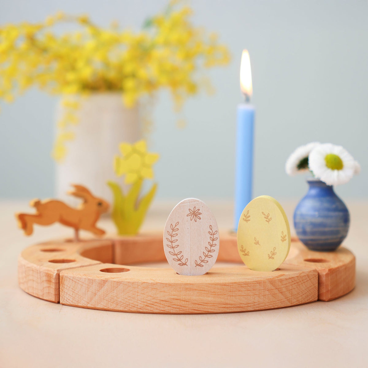 Grimm's - Paaseieren Duo Ornament – decoratiesteker set van 2