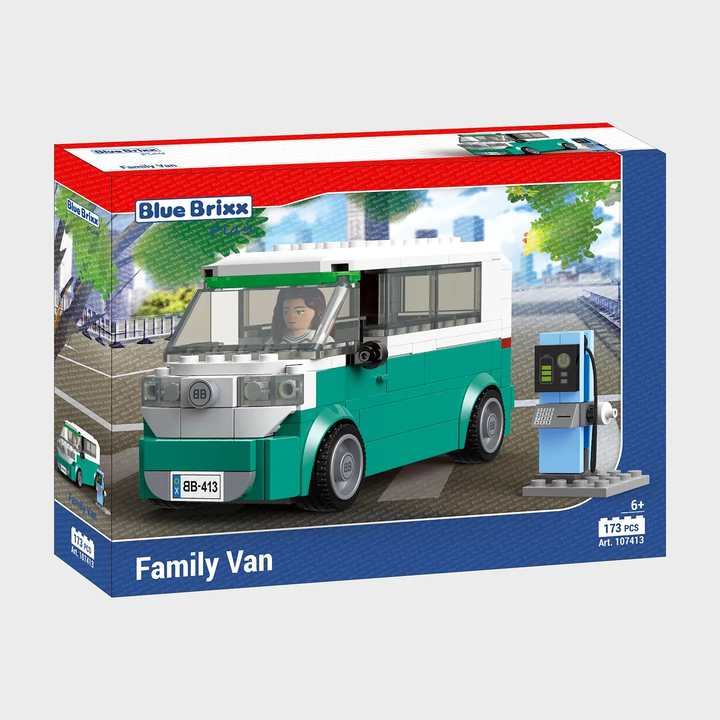 BlueBrixx - Familiebusje (173 onderdelen) 6+ jaar