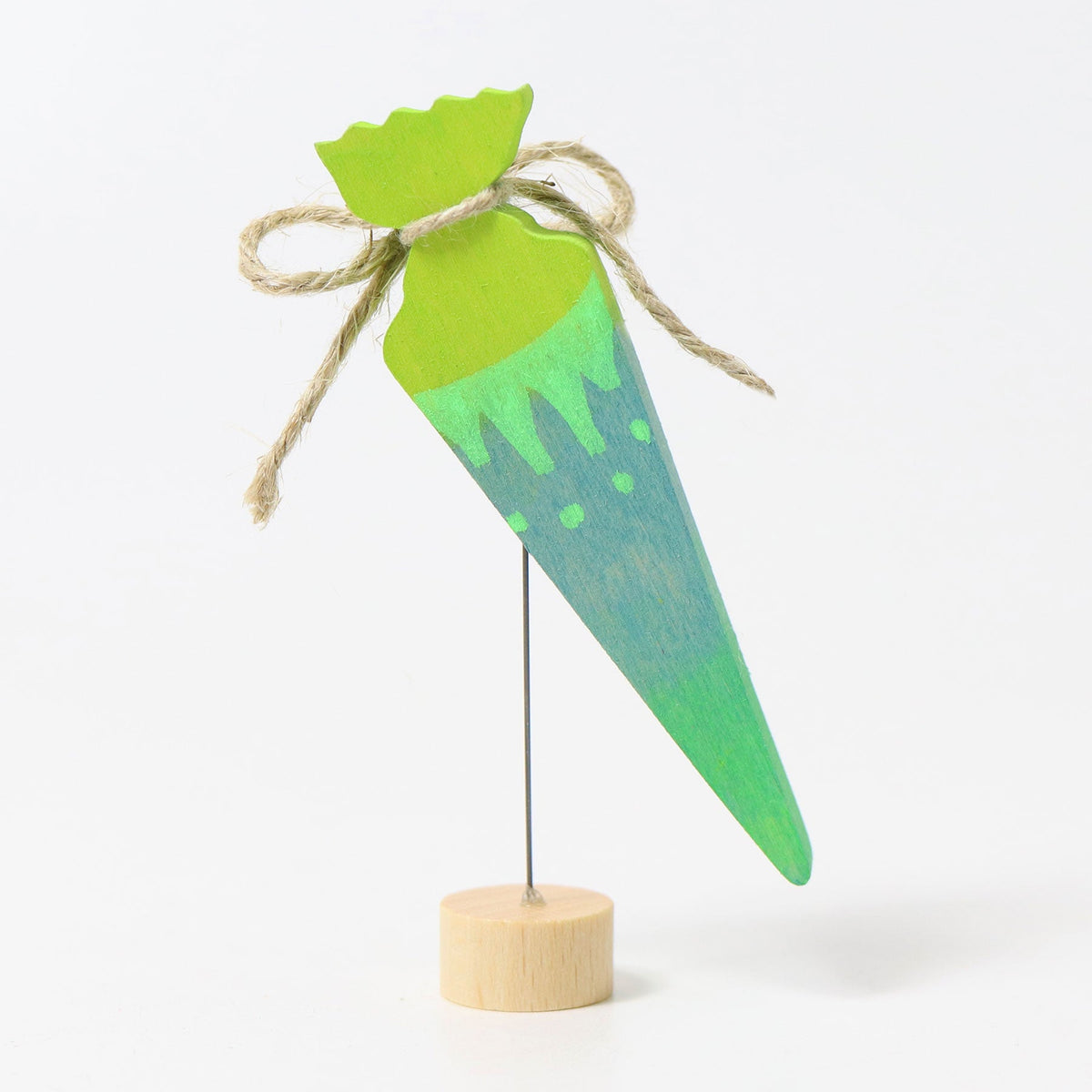 Grimm's - Decoratiefiguur Schoolzakje Neongroen