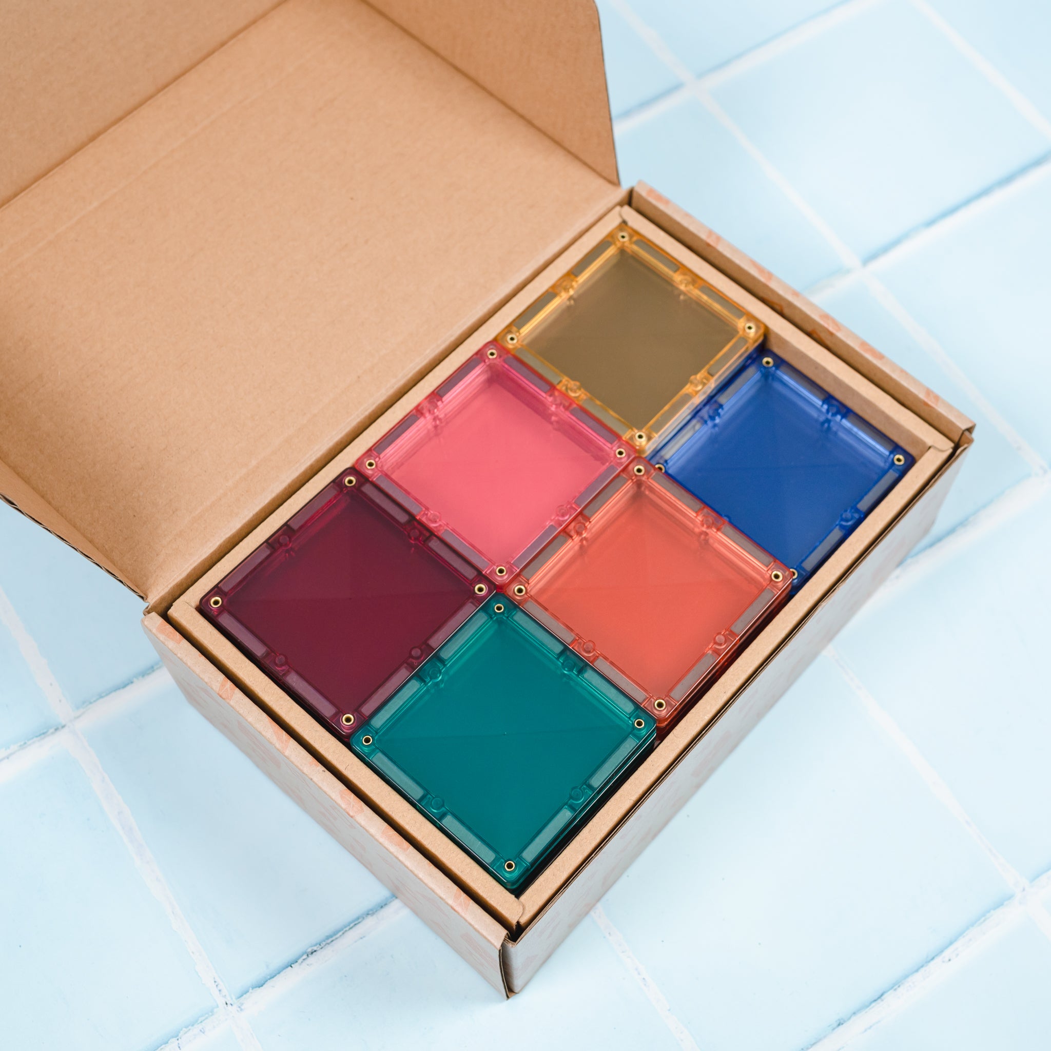 CONNETIX - Pastel Square 40 stuks - magnetisch constructiespeelgoed