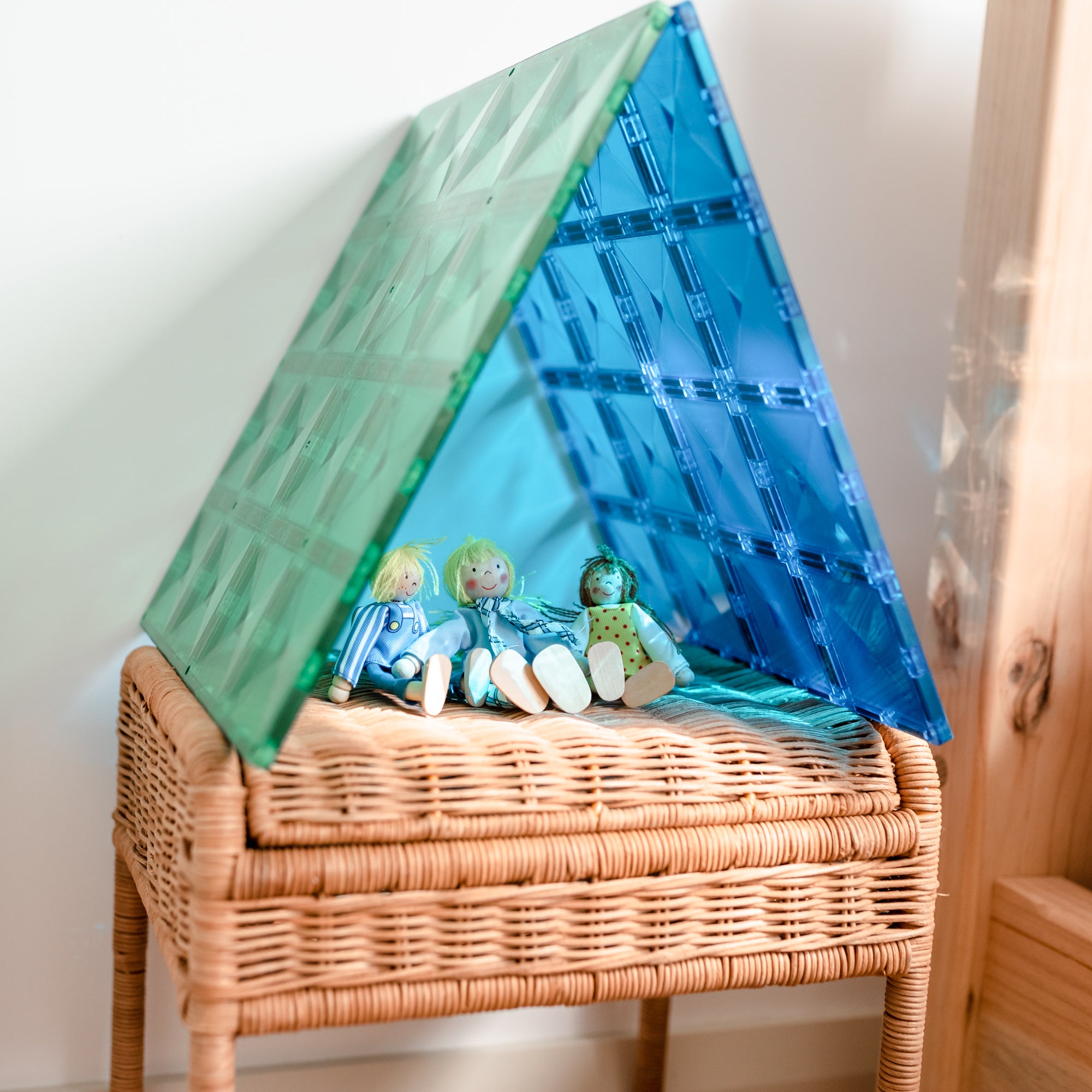 CONNETIX - 2 basisplaten 30 x 30 cm - magnetisch constructiespeelgoed