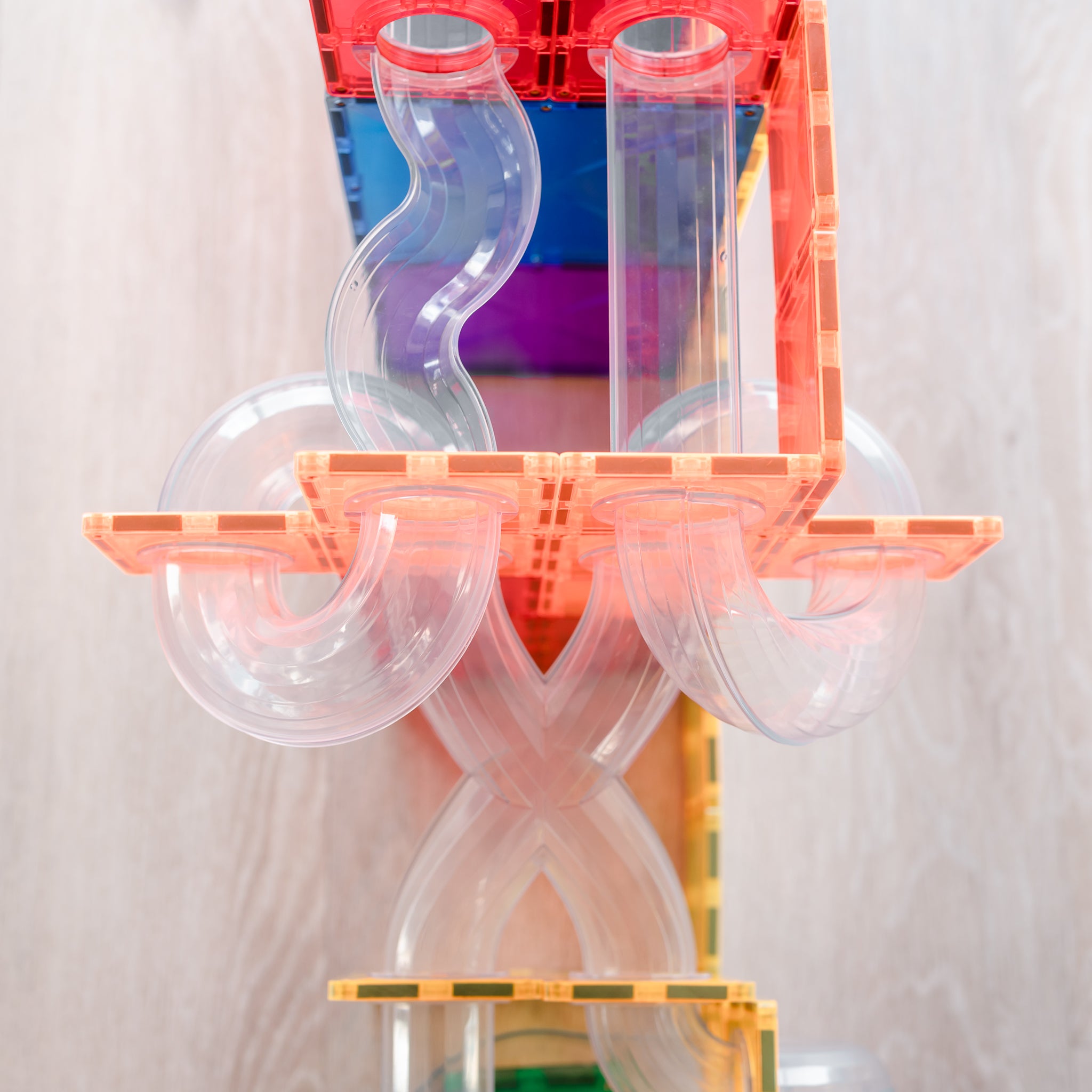 CONNETIX - Ball Run Pack knikkerbaan Uitbreiding 66 stuks - magnetisch constructiespeelgoed