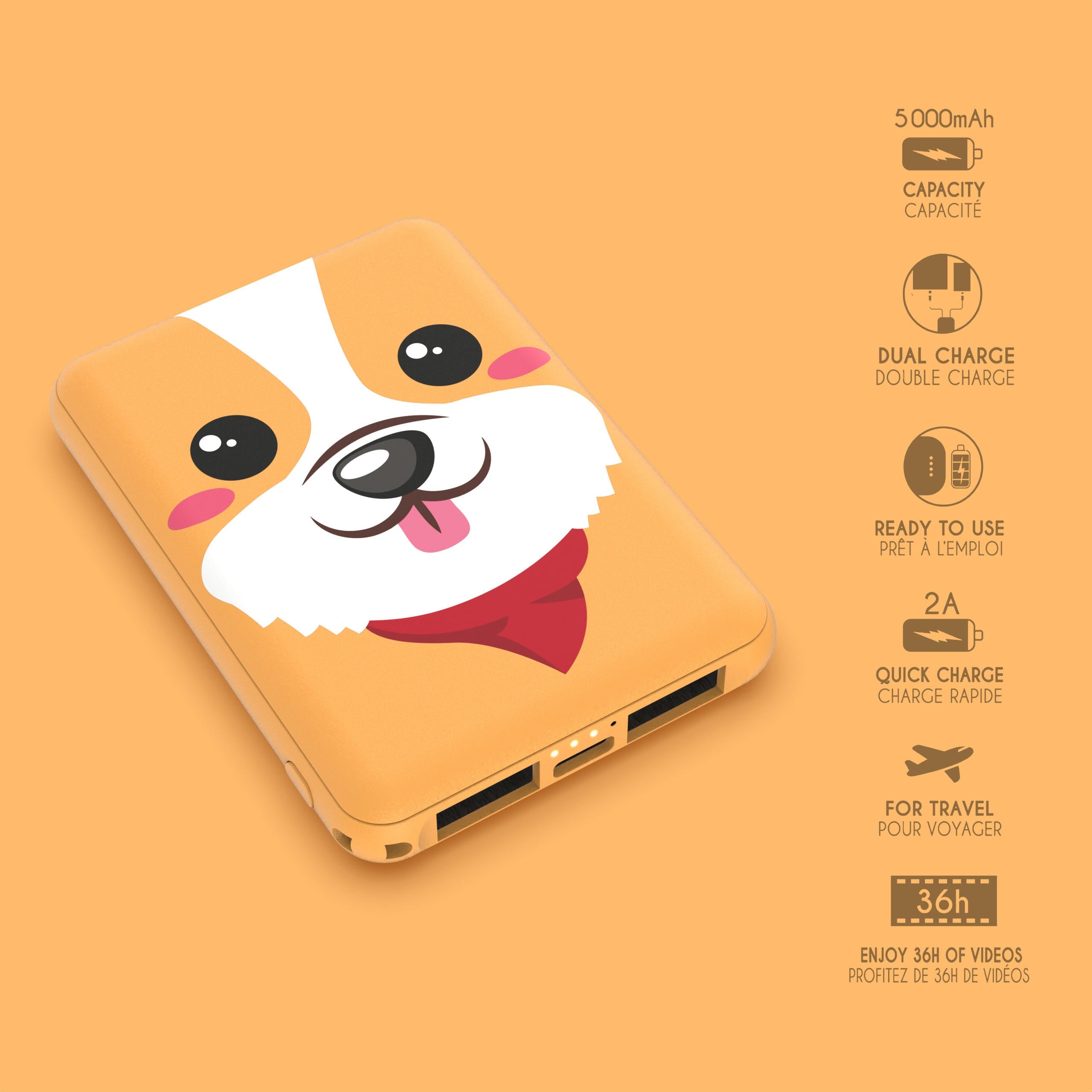 MOB - Power Bank 5000 mAh - Corgi