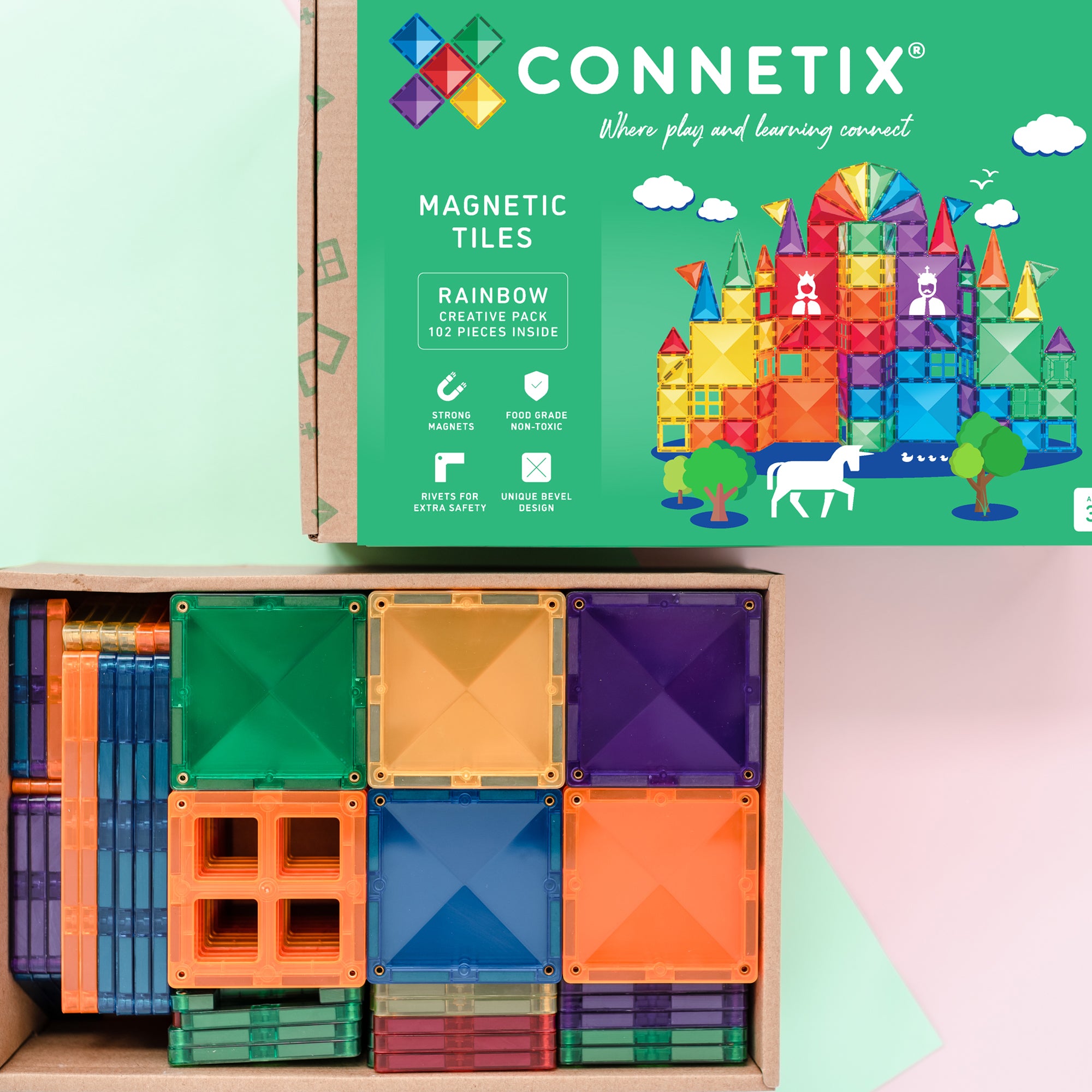 CONNETIX - Creative Pack 102 stuks - magnetisch constructiespeelgoed