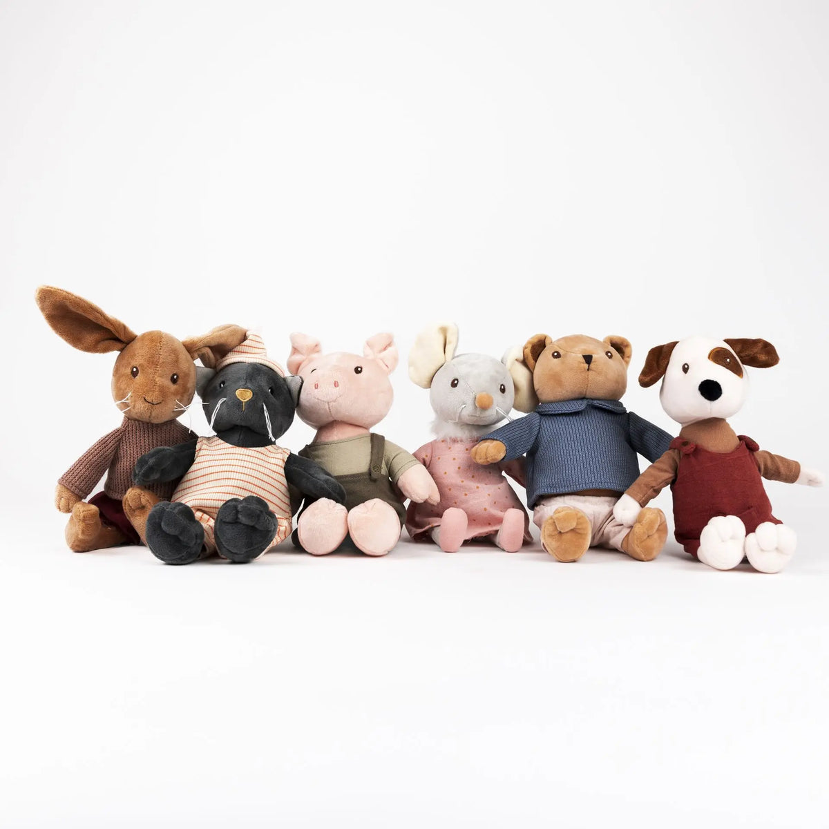 Egmont Toys - Eddie de hond knuffel met ooglapje en tuinbroek