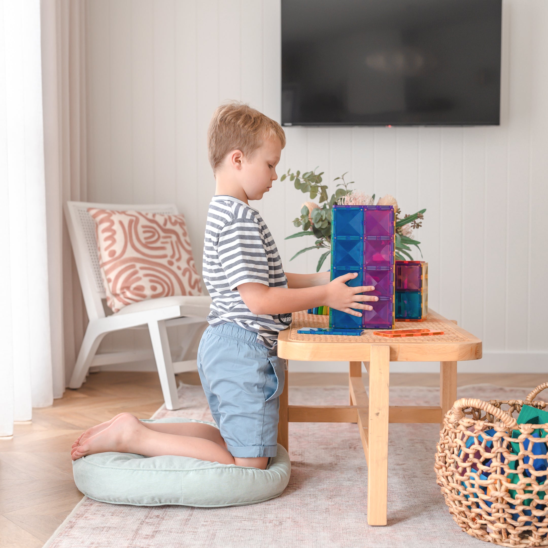 CONNETIX - Rainbow Rectangle Pack 18 stuks - magnetisch constructiespeelgoed