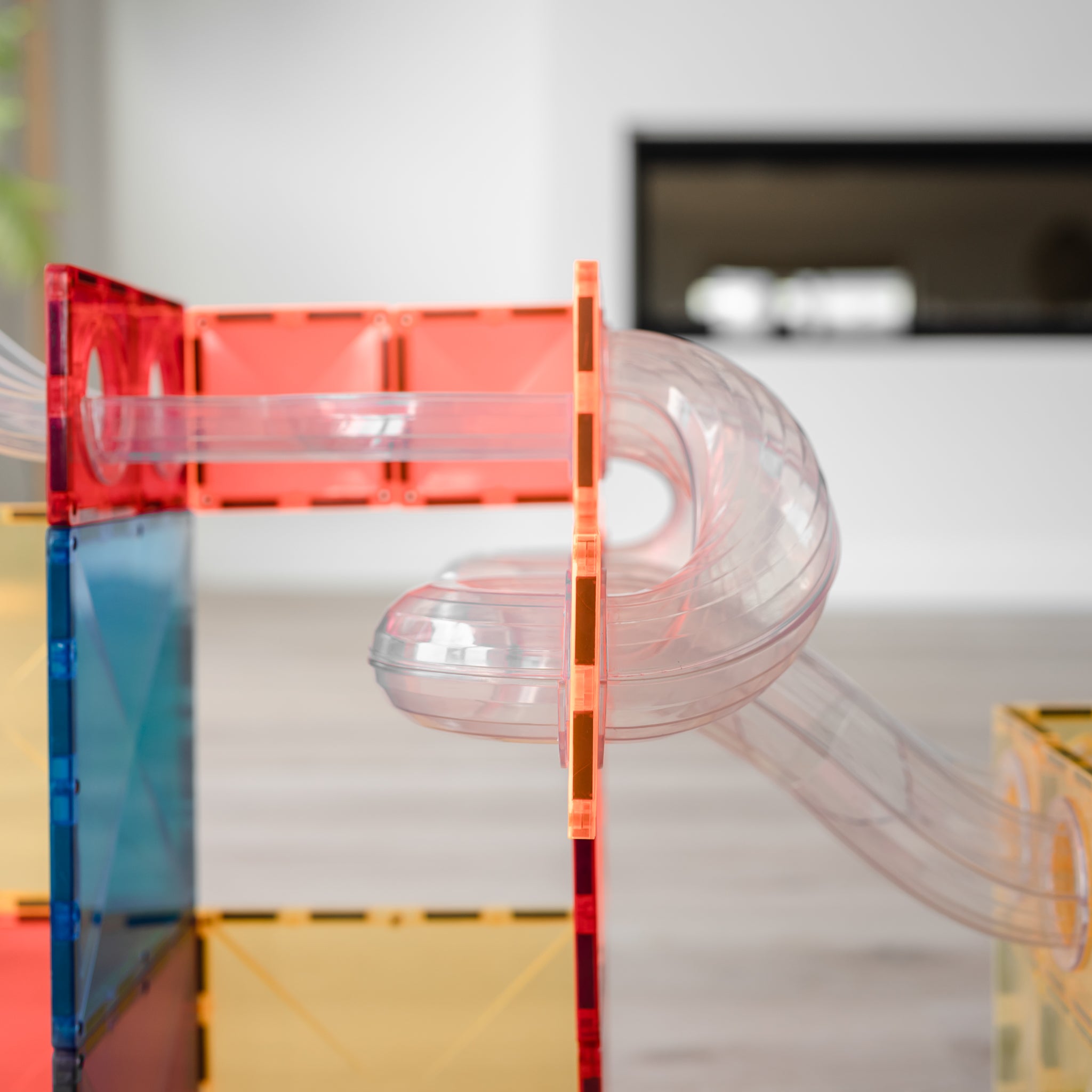 CONNETIX - Ball Run Pack knikkerbaan Uitbreiding 66 stuks - magnetisch constructiespeelgoed