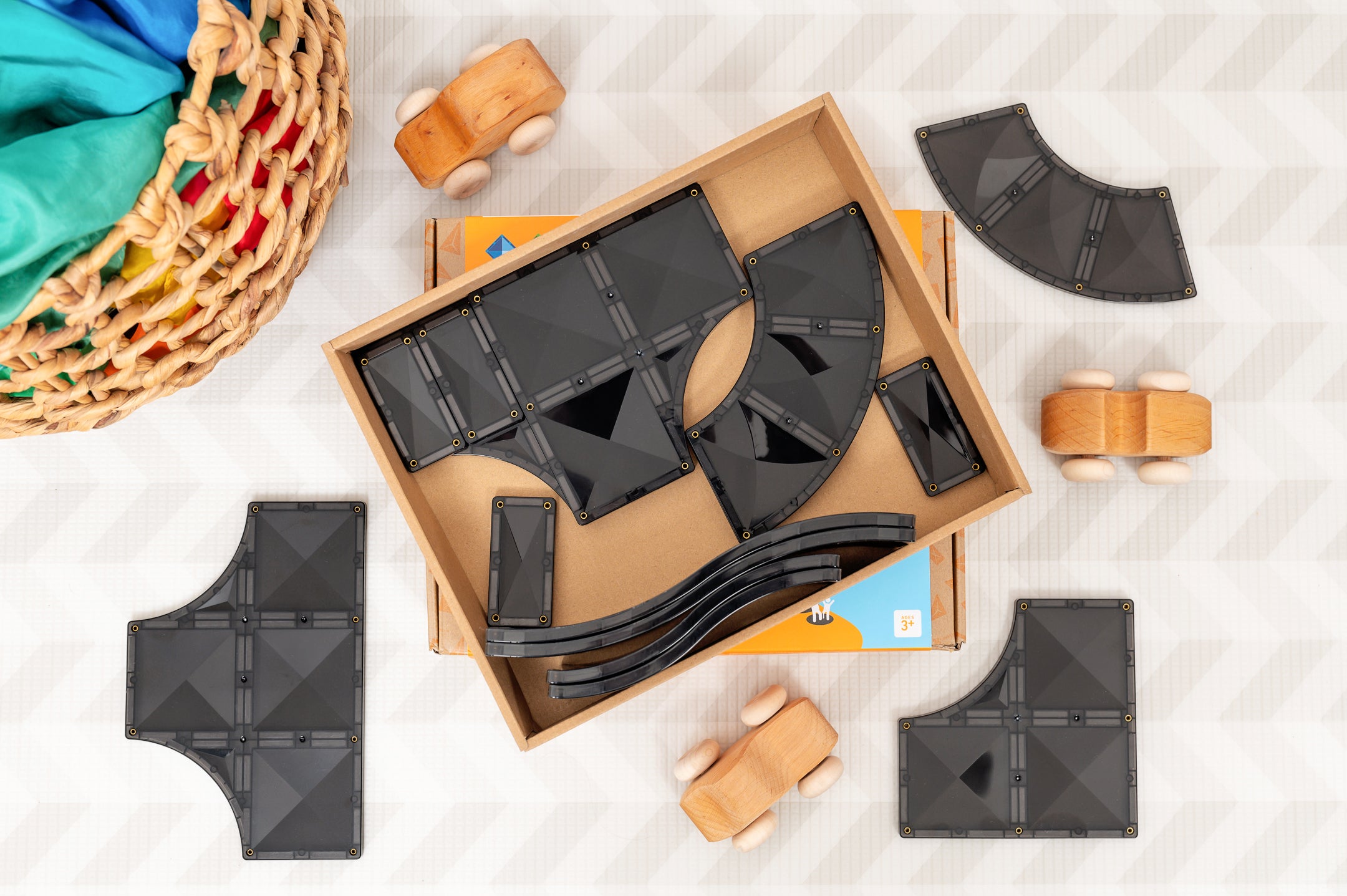 CONNETIX - Ramps & Intersections Pack 16 stuks - magnetisch constructiespeelgoed