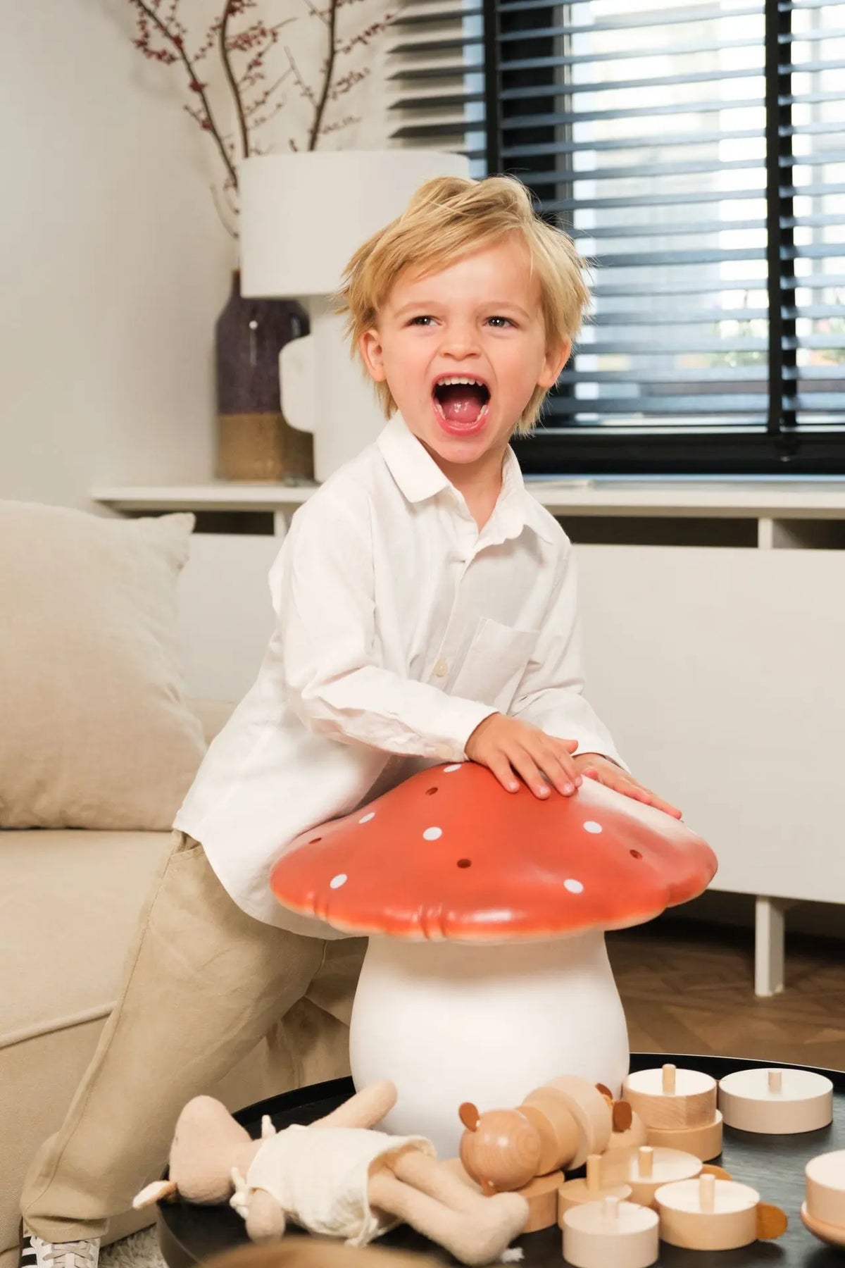Egmont Toys - Lamp Paddenstoel Rode Baksteen 29 x 30 cm - Heico