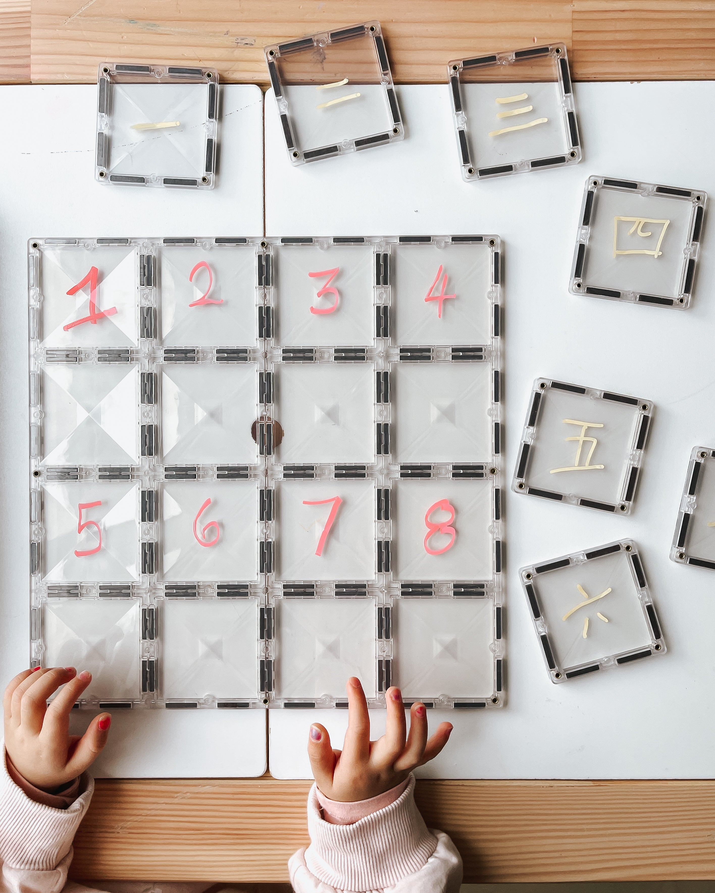 CONNETIX - 2 Clear basisplaten 30 x 30 cm - magnetisch constructiespeelgoed