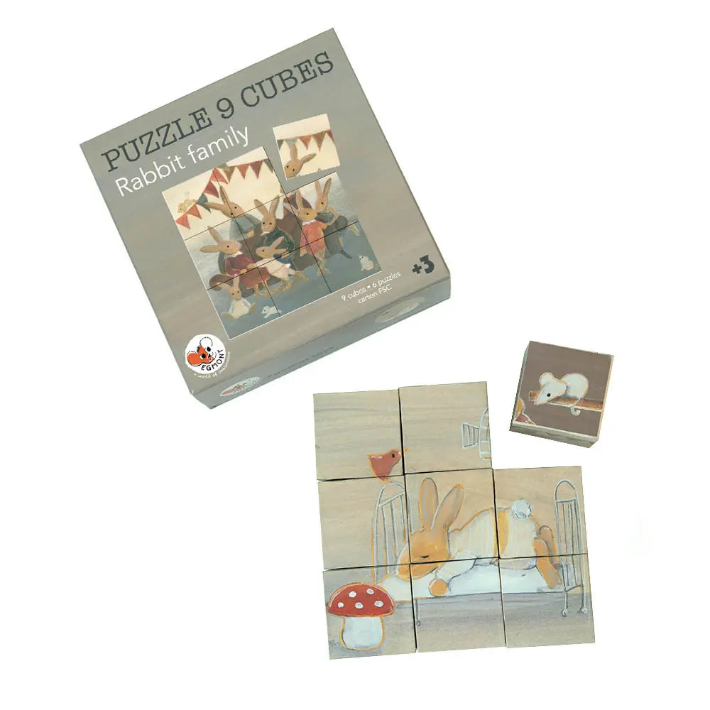 Egmont Toys - Puzzelkubus konijnenfamilie