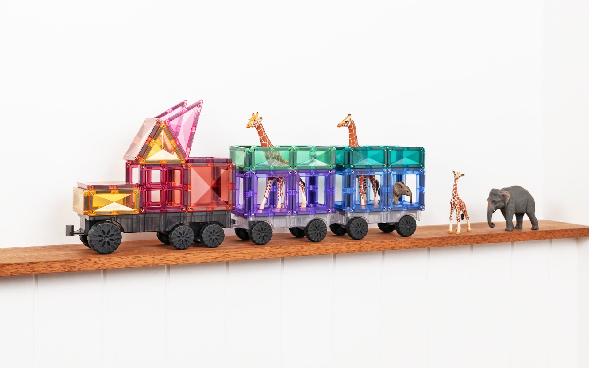CONNETIX - Pastel Transport 50 stuks - magnetisch constructiespeelgoed