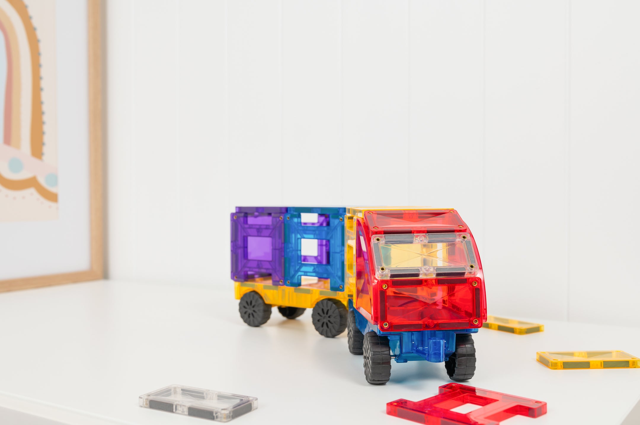 CONNETIX - 2 auto's of treinen - magnetisch constructiespeelgoed