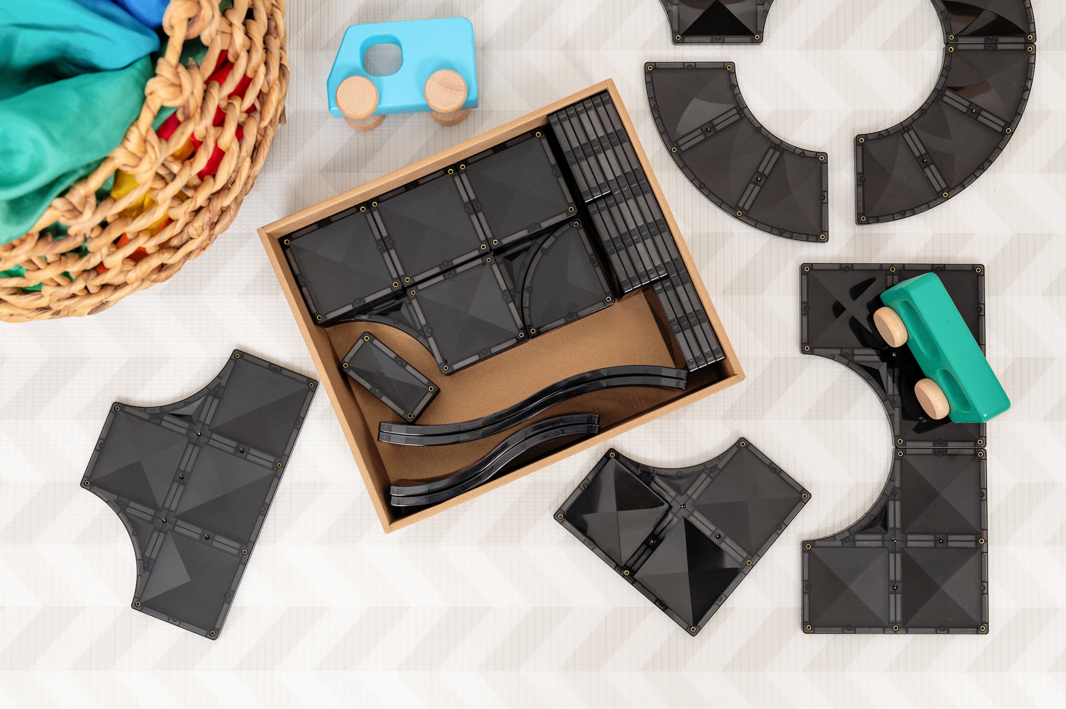 CONNETIX - Creative Roads Pack 48 stuks - magnetisch constructiespeelgoed