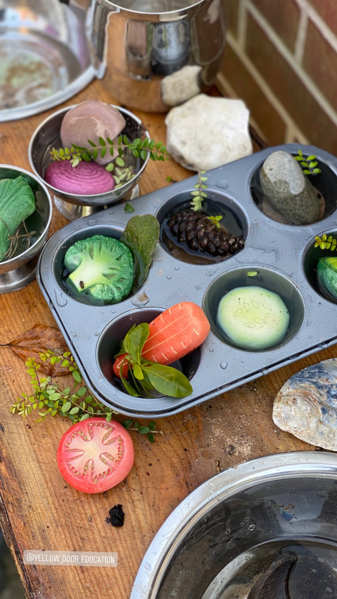 Yellow Door - Sensory Groenten (steen) 8 stuks