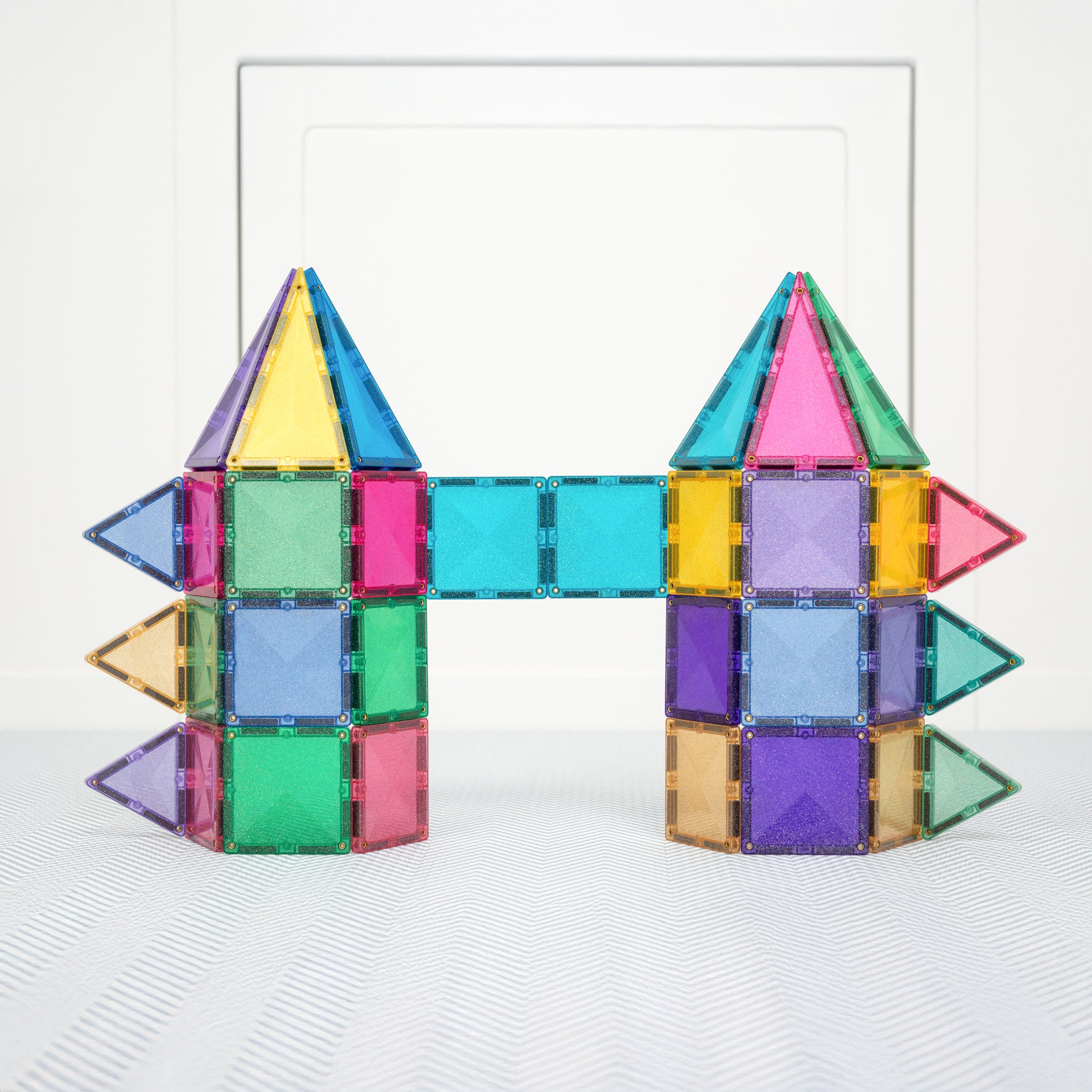 CONNETIX - Glitter Castle Pack 48 stuks - magnetisch constructiespeelgoed