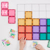 CONNETIX - Pastel Square 40 stuks - magnetisch constructiespeelgoed