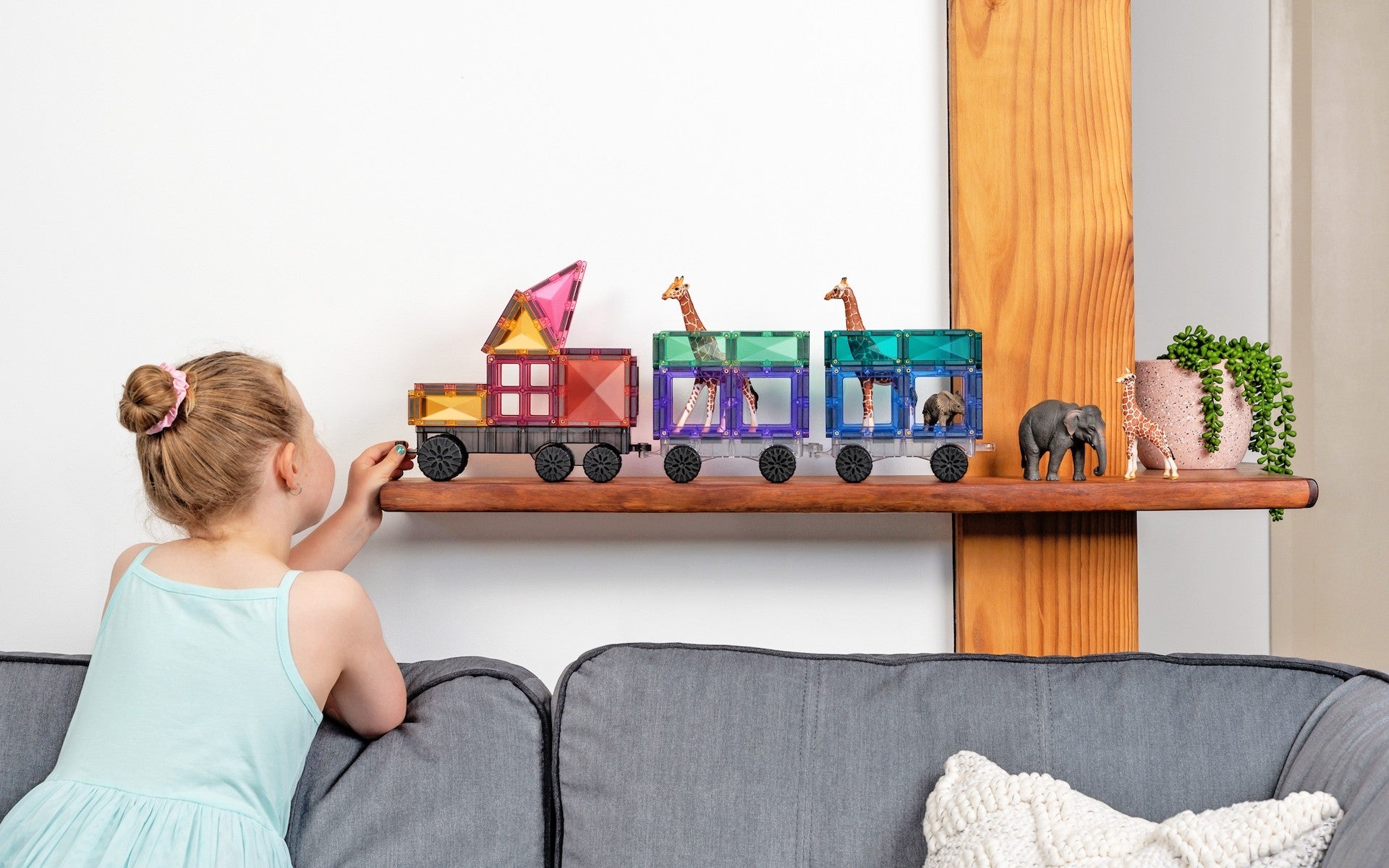 CONNETIX - Pastel Transport 50 stuks - magnetisch constructiespeelgoed