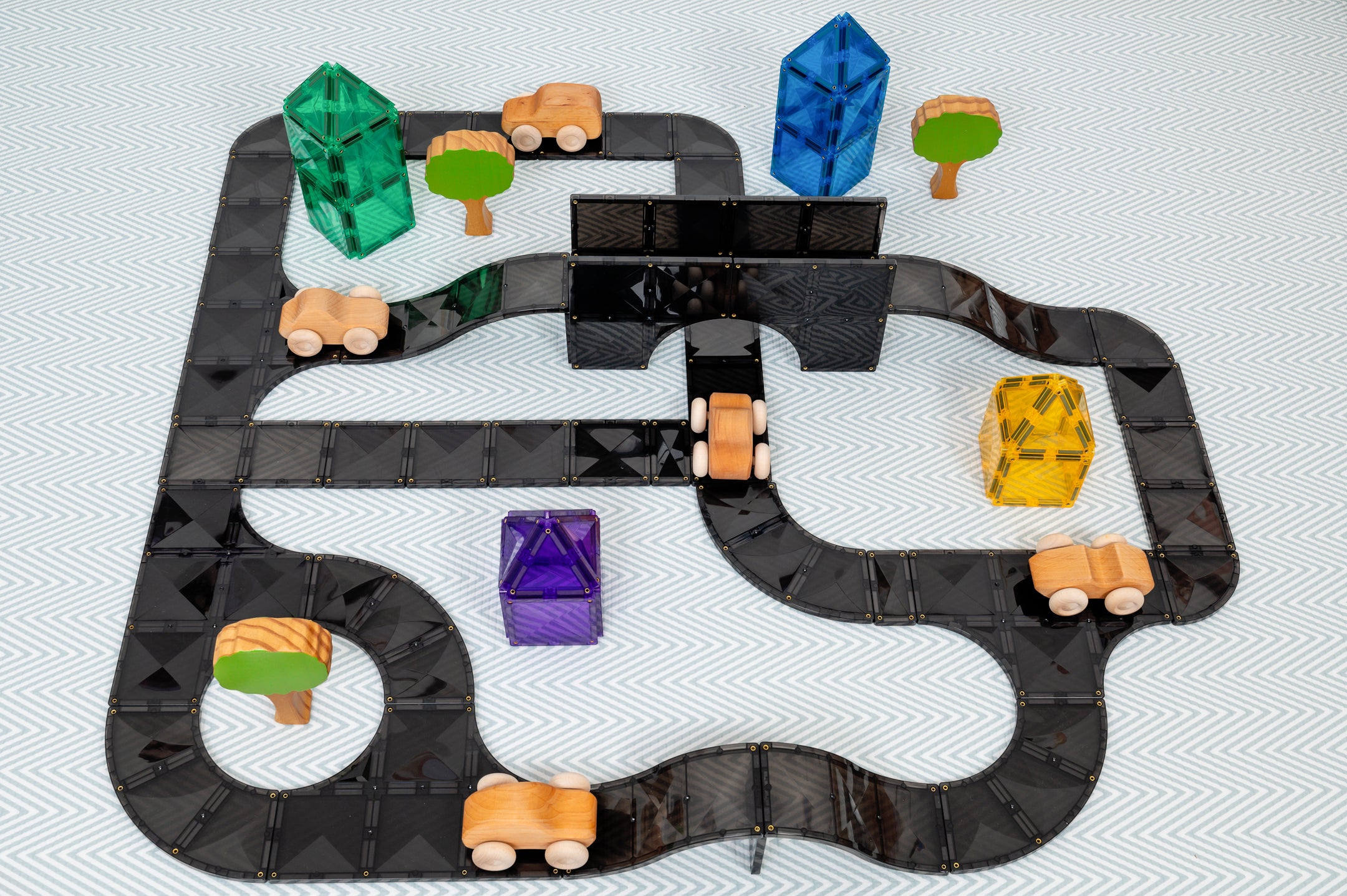 CONNETIX - Creative Roads Pack 48 stuks - magnetisch constructiespeelgoed
