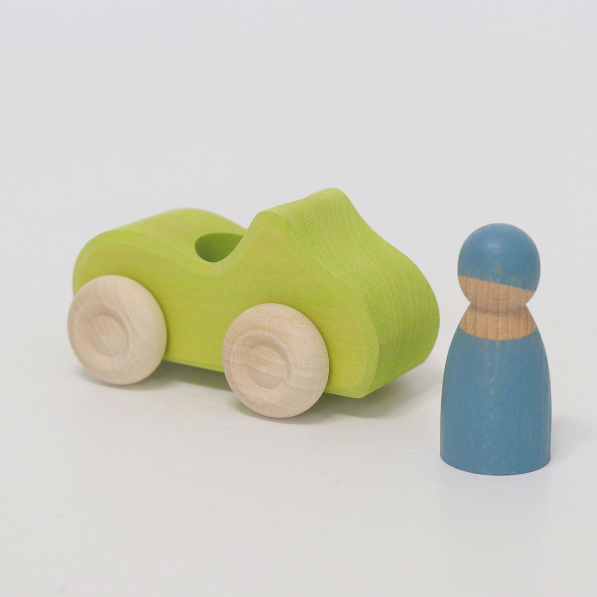 Grimm's - Klein houten cabrio auto groen
