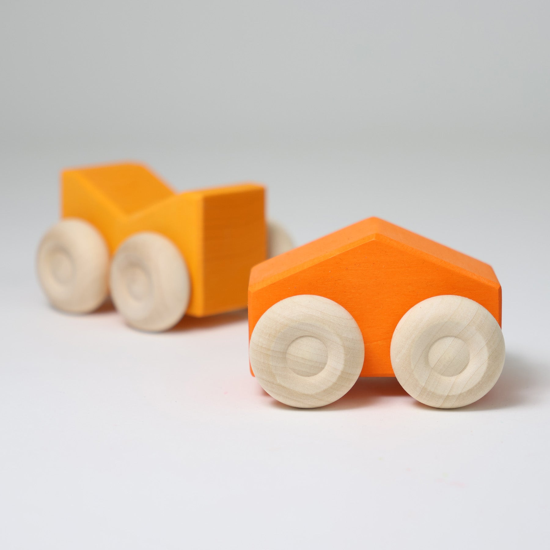 Grimm's - Houten stapel auto's Oranje