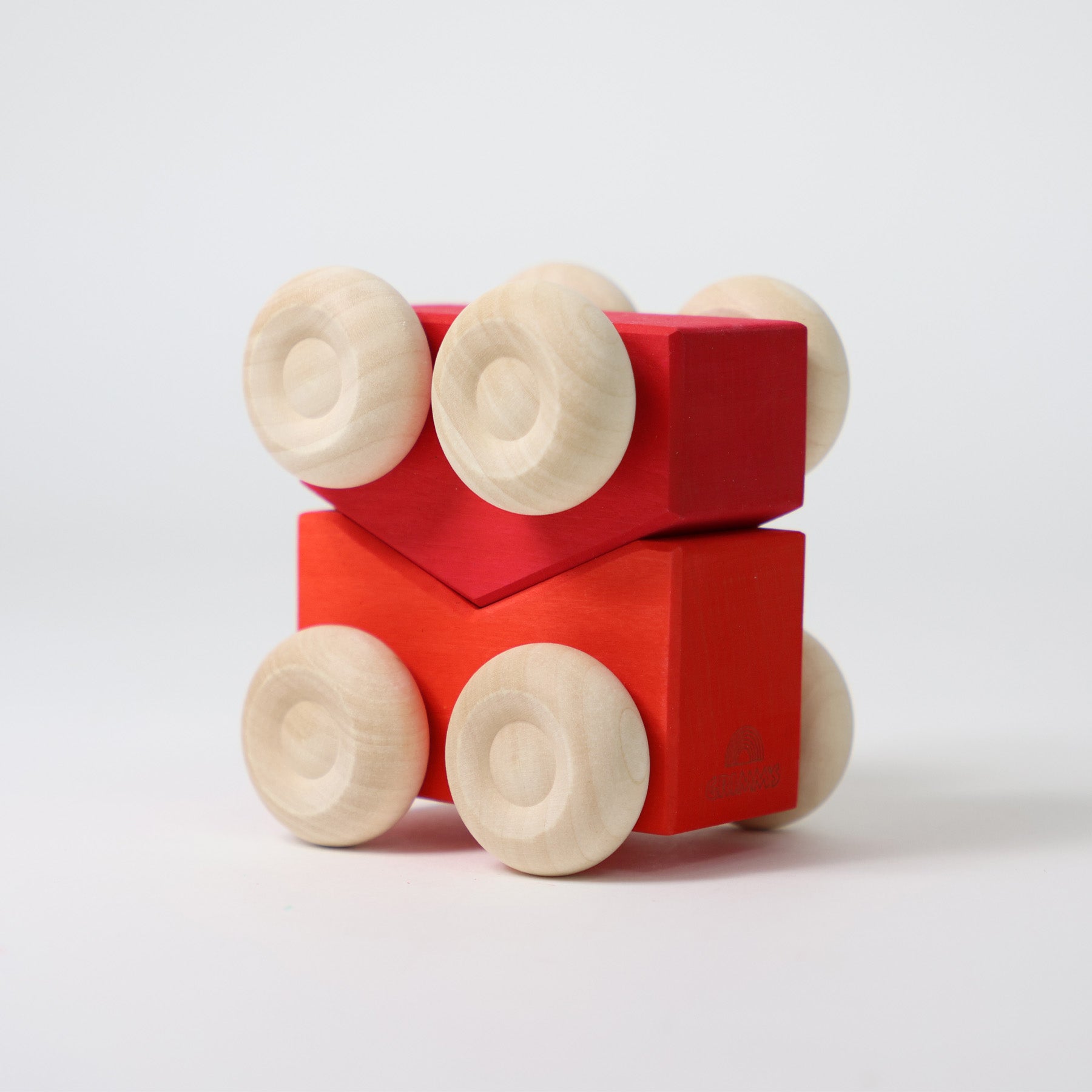 Grimm's - Houten stapel auto's Rood