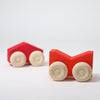 Grimm's - Houten stapel auto's Rood
