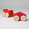 Grimm's - Houten stapel auto's Rood