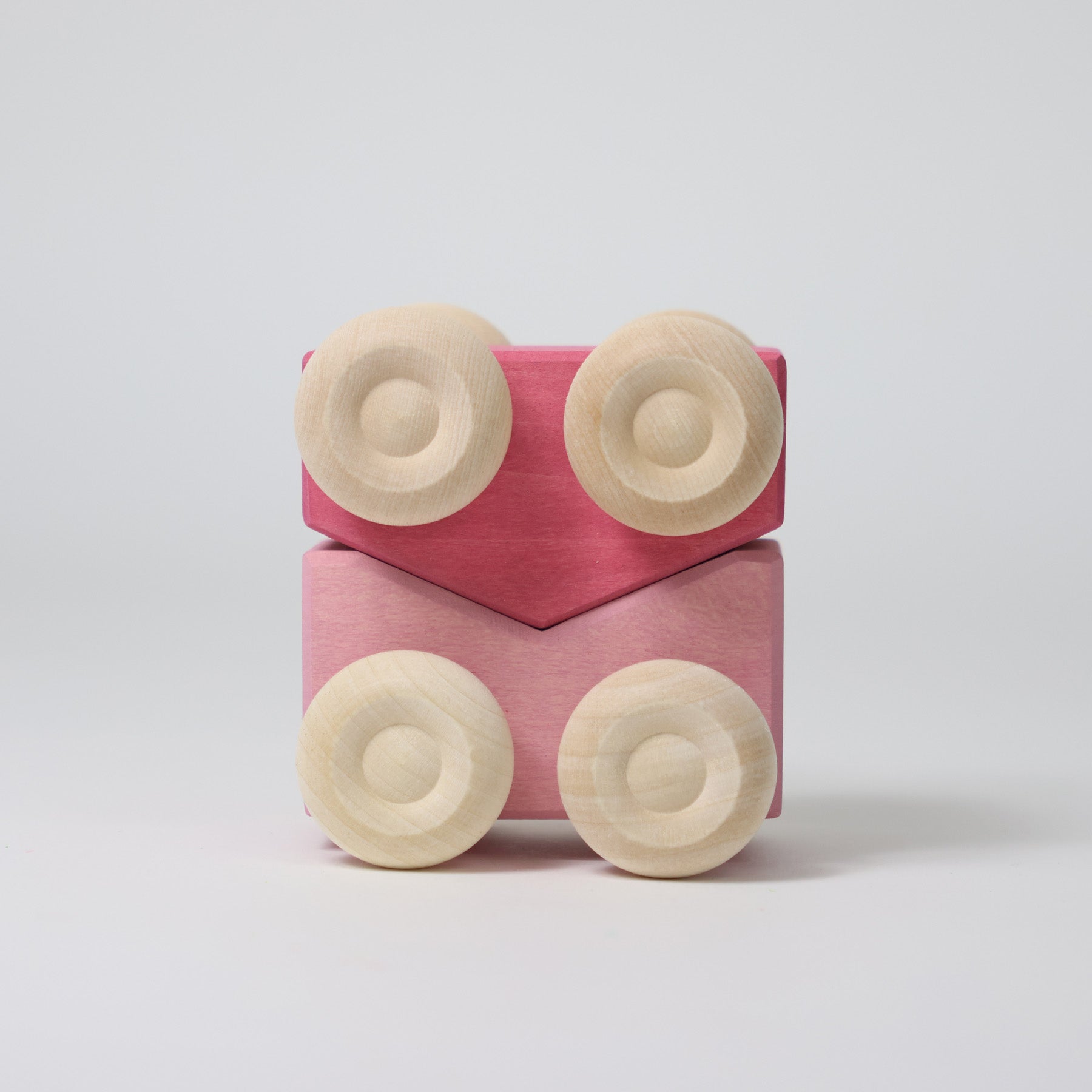 Grimm's - Houten stapel auto's Roze